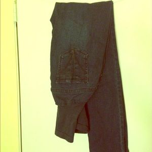 Dark Blue Motherhood Maternity Skinnies