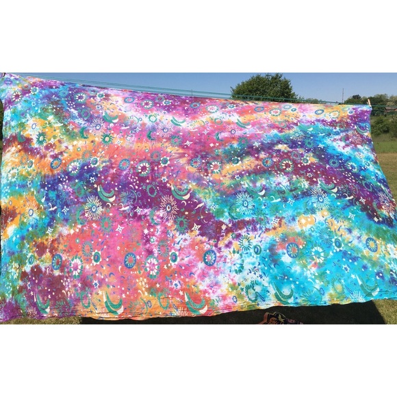 Tie-Dye 100% Cotton Celestial Hanging Tapestry - Picture 1 of 4