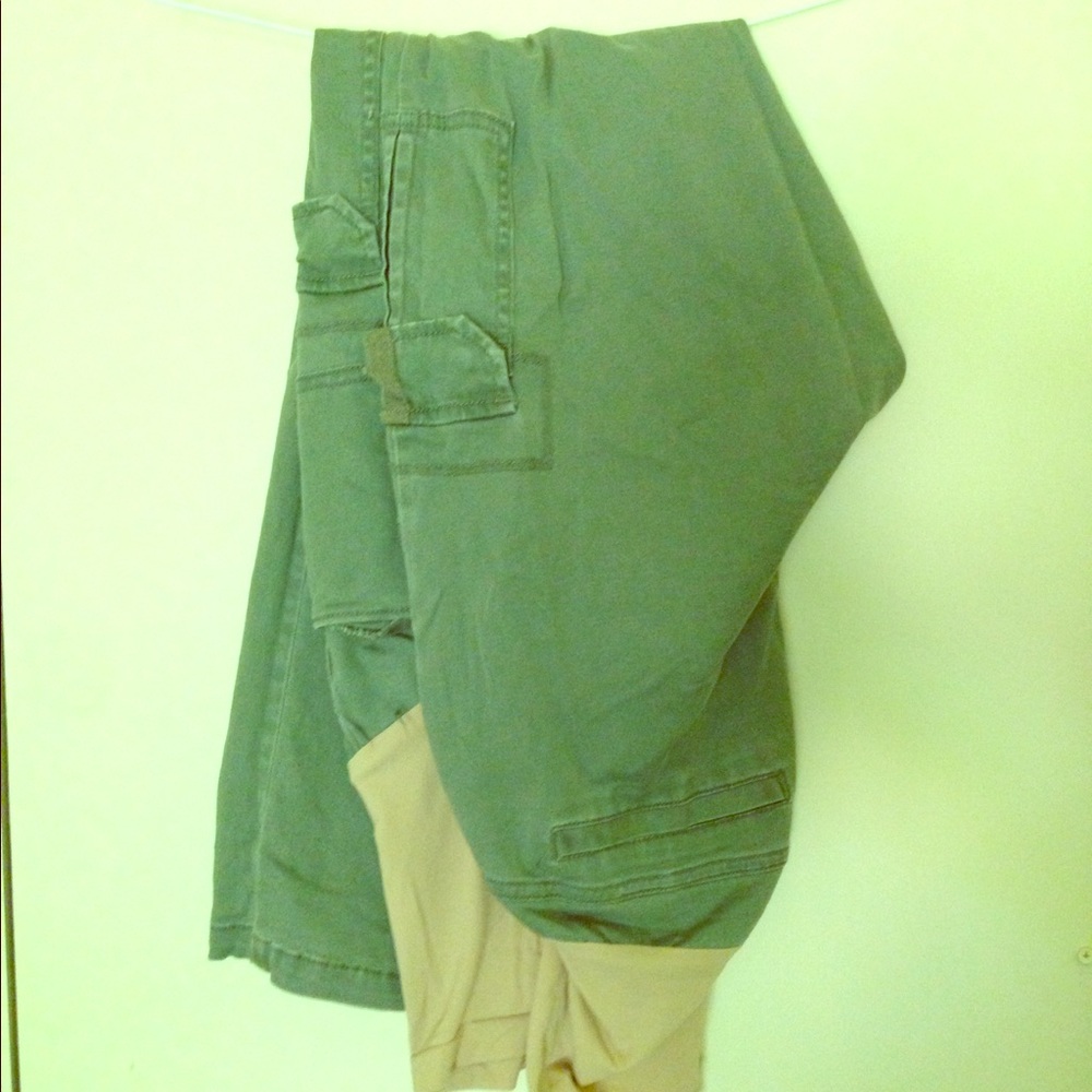 Olive Green Motherhood Maternity Cargo Pants