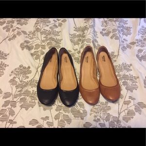Two pairs of Mossimo flats