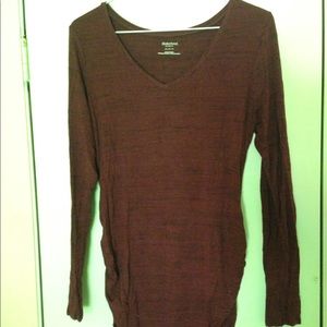 Red Long Sleeved Motherhood Shirt