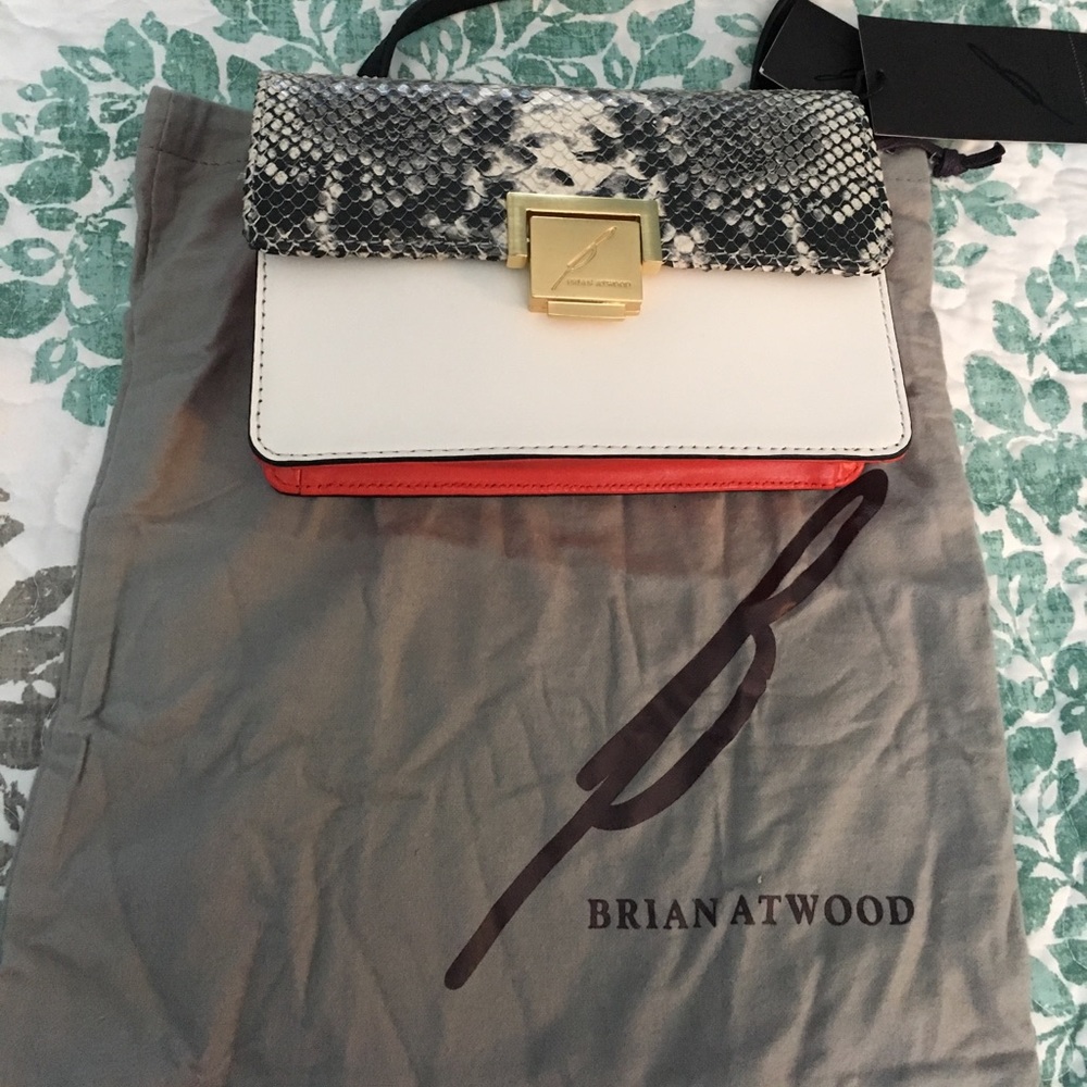 B Brian Atwood Leather Crossbody Bag