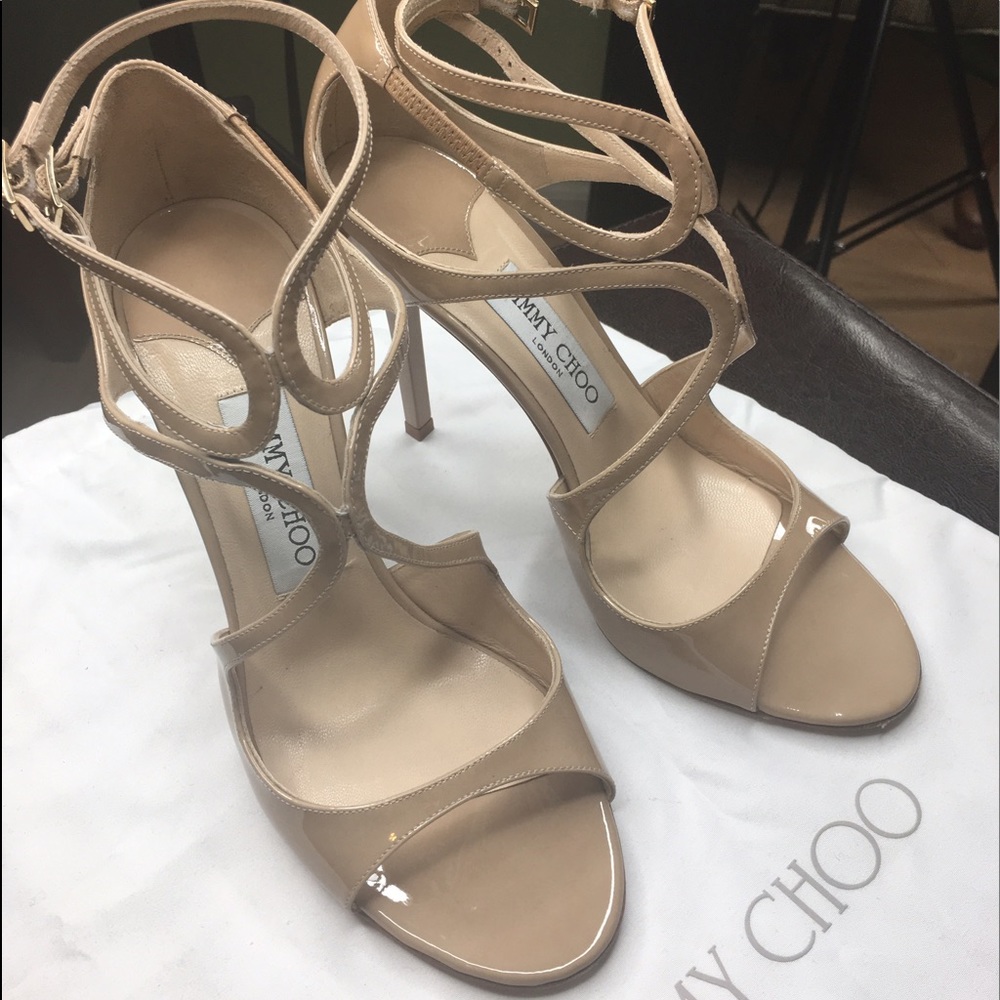 Jimmy Choo Lance in Nude Patent