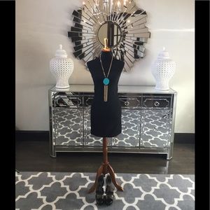 Pencey Black Strapless Dress with Lace