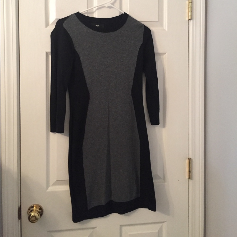 Black and Grey sweater dress