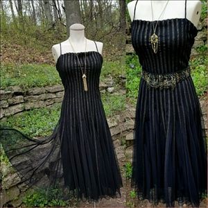 Stunning Flared Netted Dress