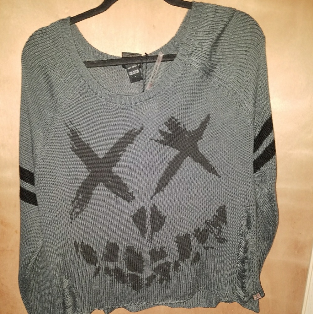 NWT Torrid Suicide Squad cropped sweater