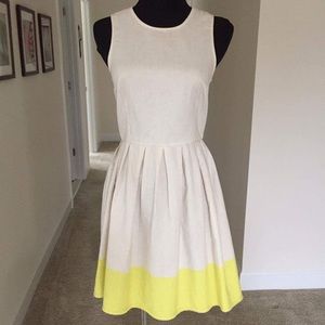 Sleeveless canvas dress, size 0, worn once