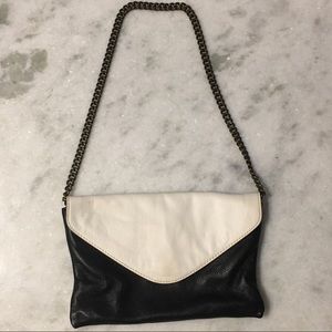 JCrew Factory black and white purse/clutch