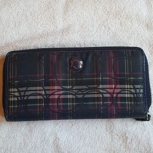 Coach Tartan Plaid Wallet