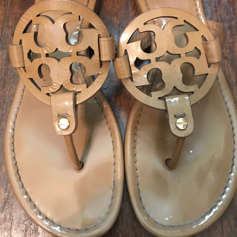Tory Burch Miller Sandal, Parent Leather Sand