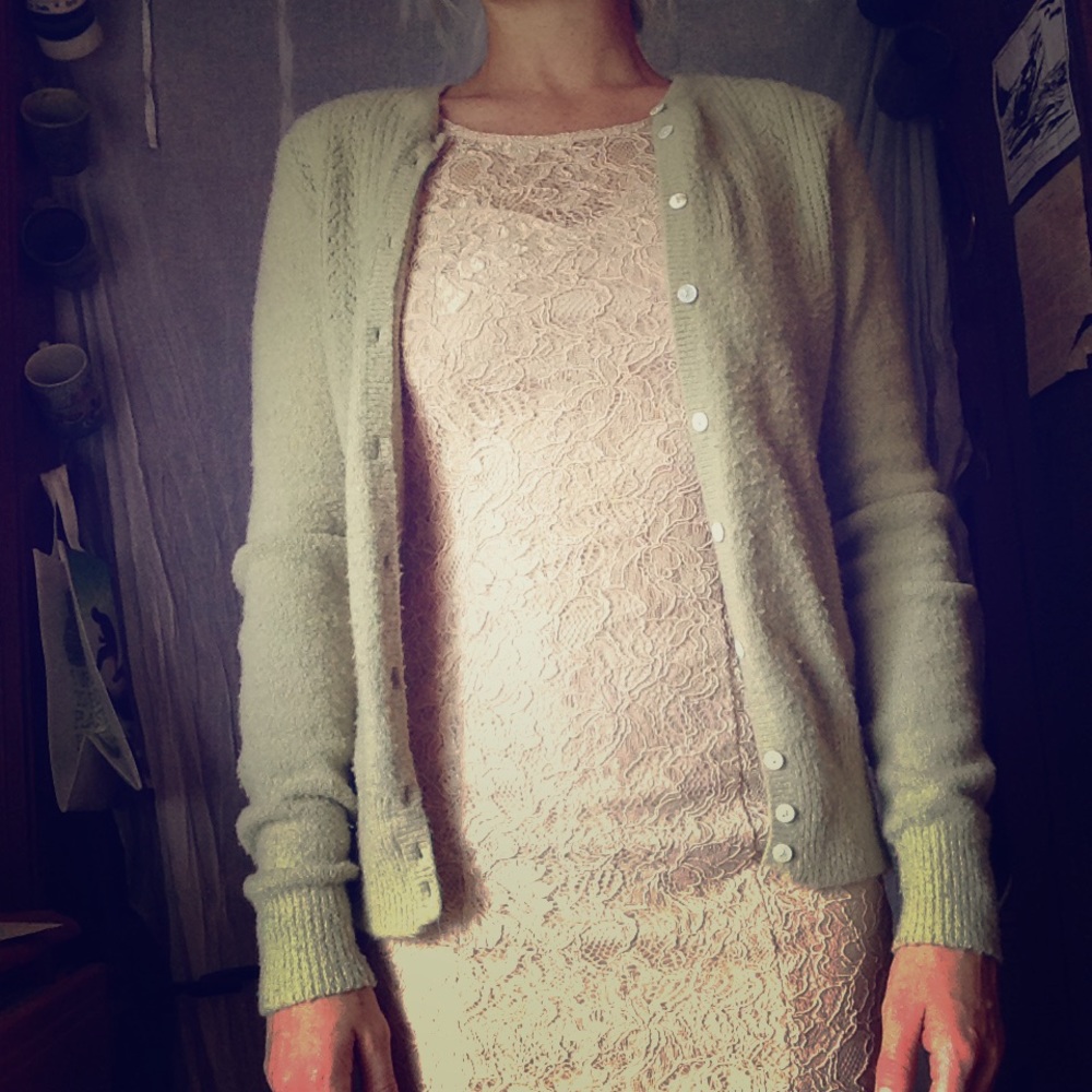 Vintage style J.Crew green sweater
