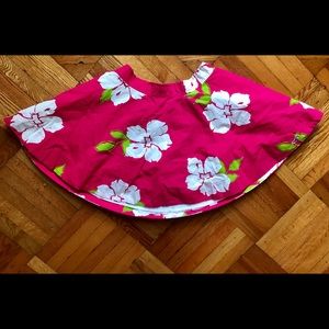 Pink, Hawaiian, circle skirt. Size M.