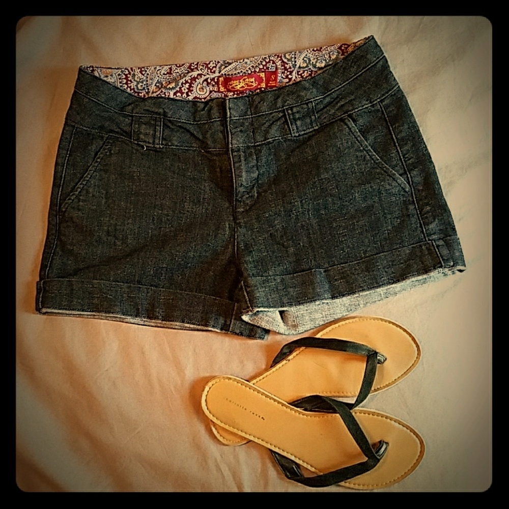Denim shorts
