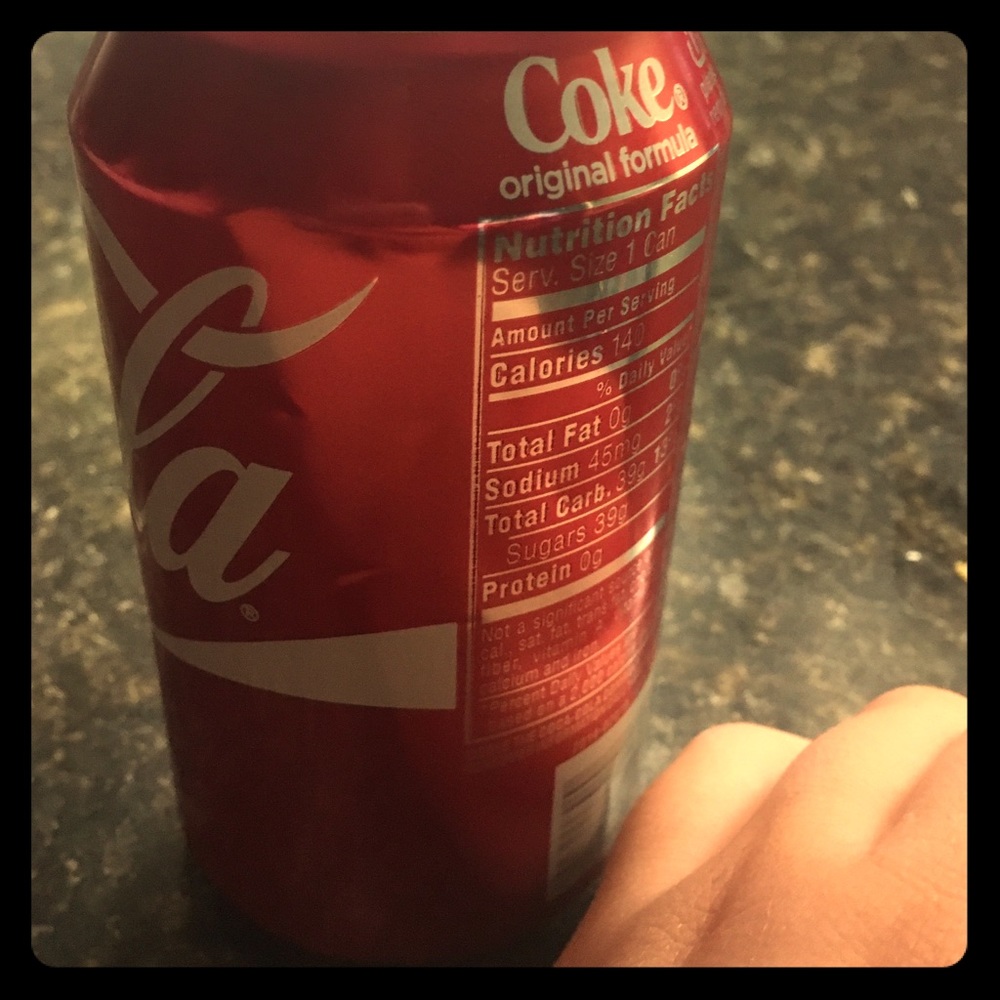 Authentic coke can