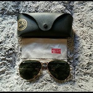 Authentic Ray-Ban Aviators 62mm