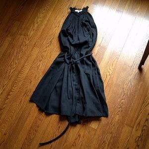 APiece Apart Sleeveless Belted Cotton/Linen Dress