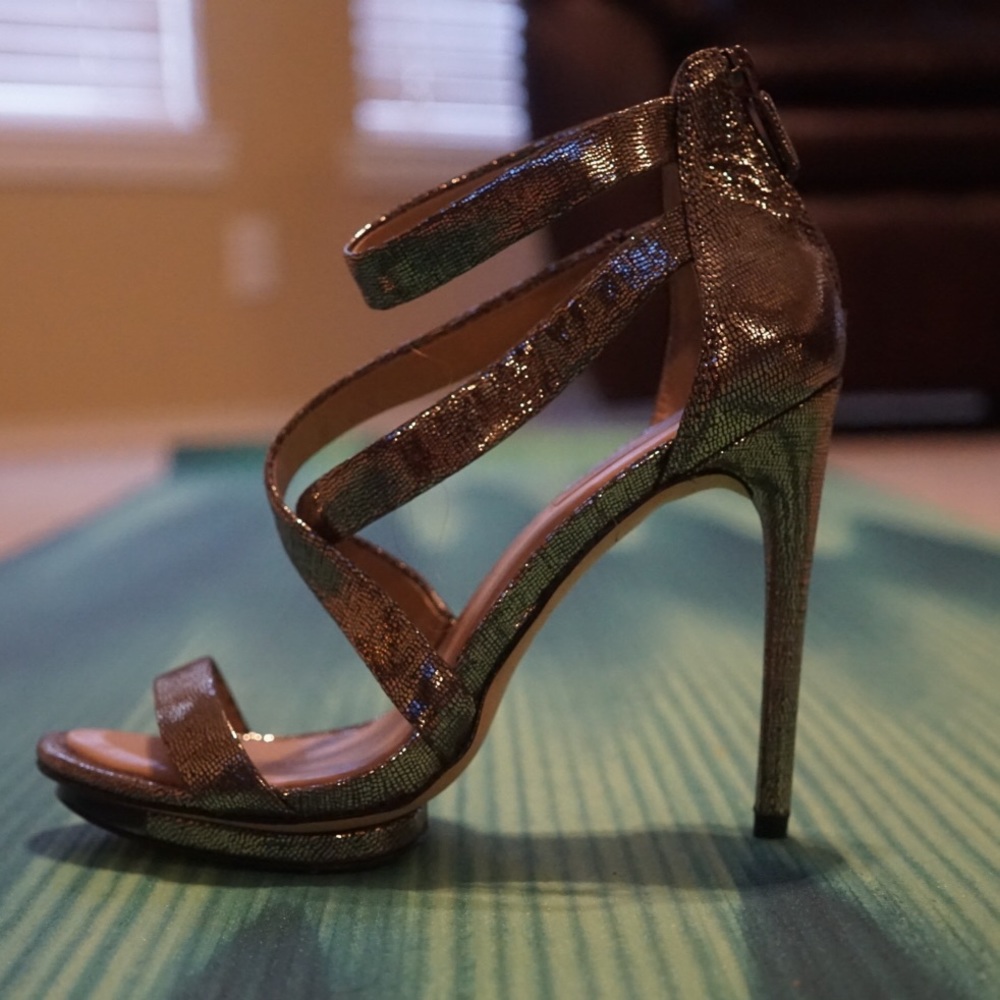 Metallic (Pewter) BCBG Heels!