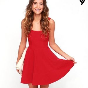 Lulu's Home Before Daylight Red Dress