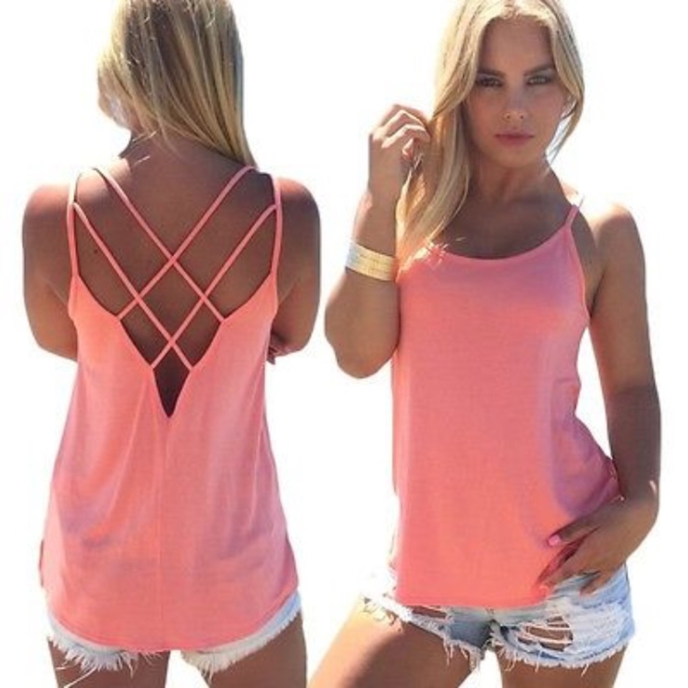 Baby Pink Strappy Tank 💕 - Picture 2 of 4