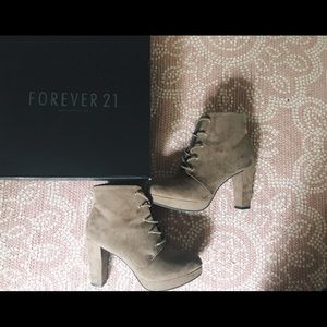Forever 21 platform booties