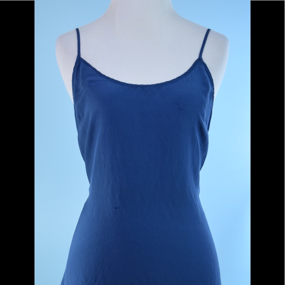 JOIE blue 100% silk top M