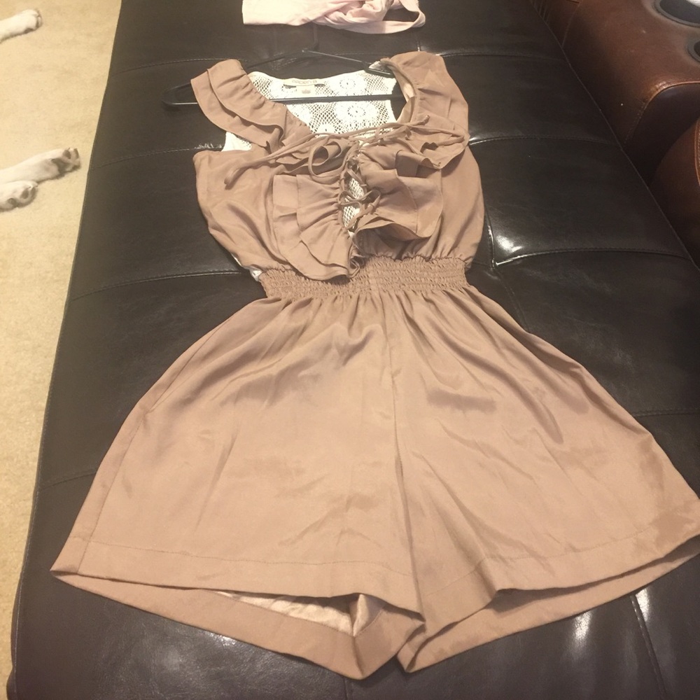 Adorable ruffled romper!