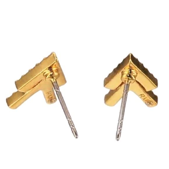 rebecca minkoff // double v studs - Picture 3 of 4