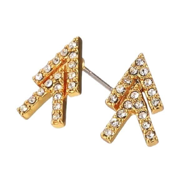 rebecca minkoff // double v studs - Picture 4 of 4