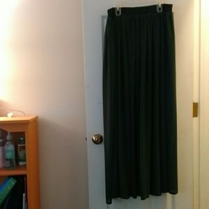 NWOT Beautiful green unworn chiffon skirt (lined!)