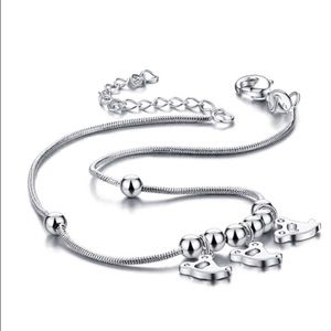 Sterling Silver Charm Anklet