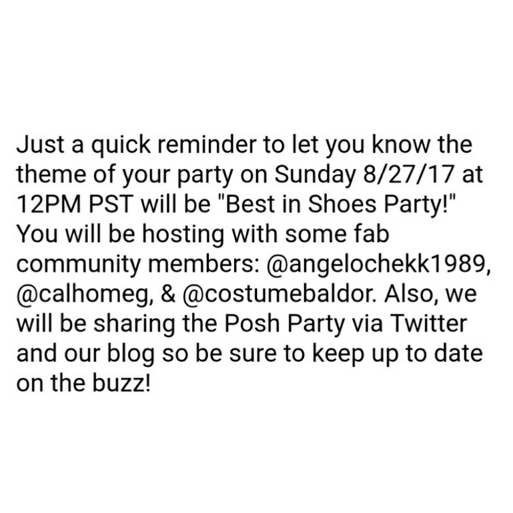 BEST IN SHOES🎉🎉HOSTING POSH PARTY 8/27 🎈 - Picture 4 of 4
