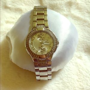 GUESS silver-tone watch