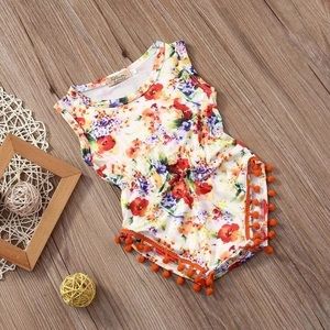 🆕Floral Baby Girl Romper