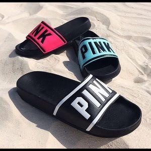 PINK Hot Pink Slides 💖
