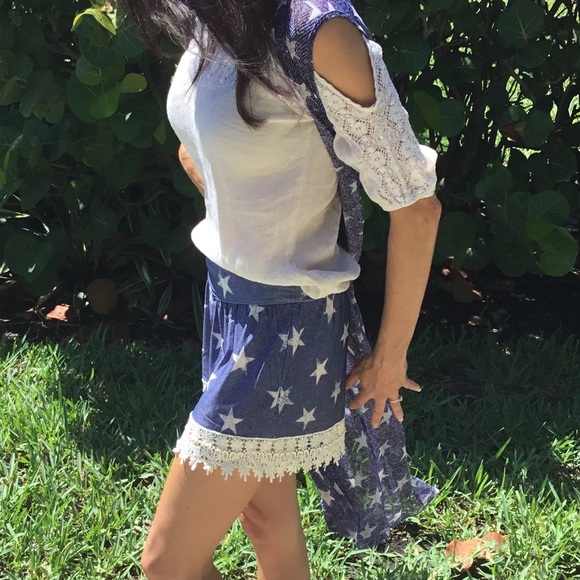 Star Spangle Shorts S,M - Picture 3 of 4