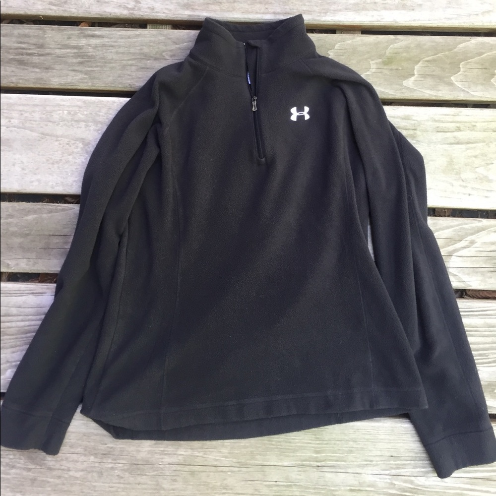 Black Under Armour half-zip sweatshirt