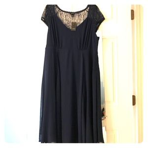 Torrid NWT size 18 navy cap sleeve dress Torrid NWT size 18 navy cap sleeve dress
