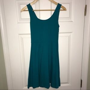 Teal skater dress