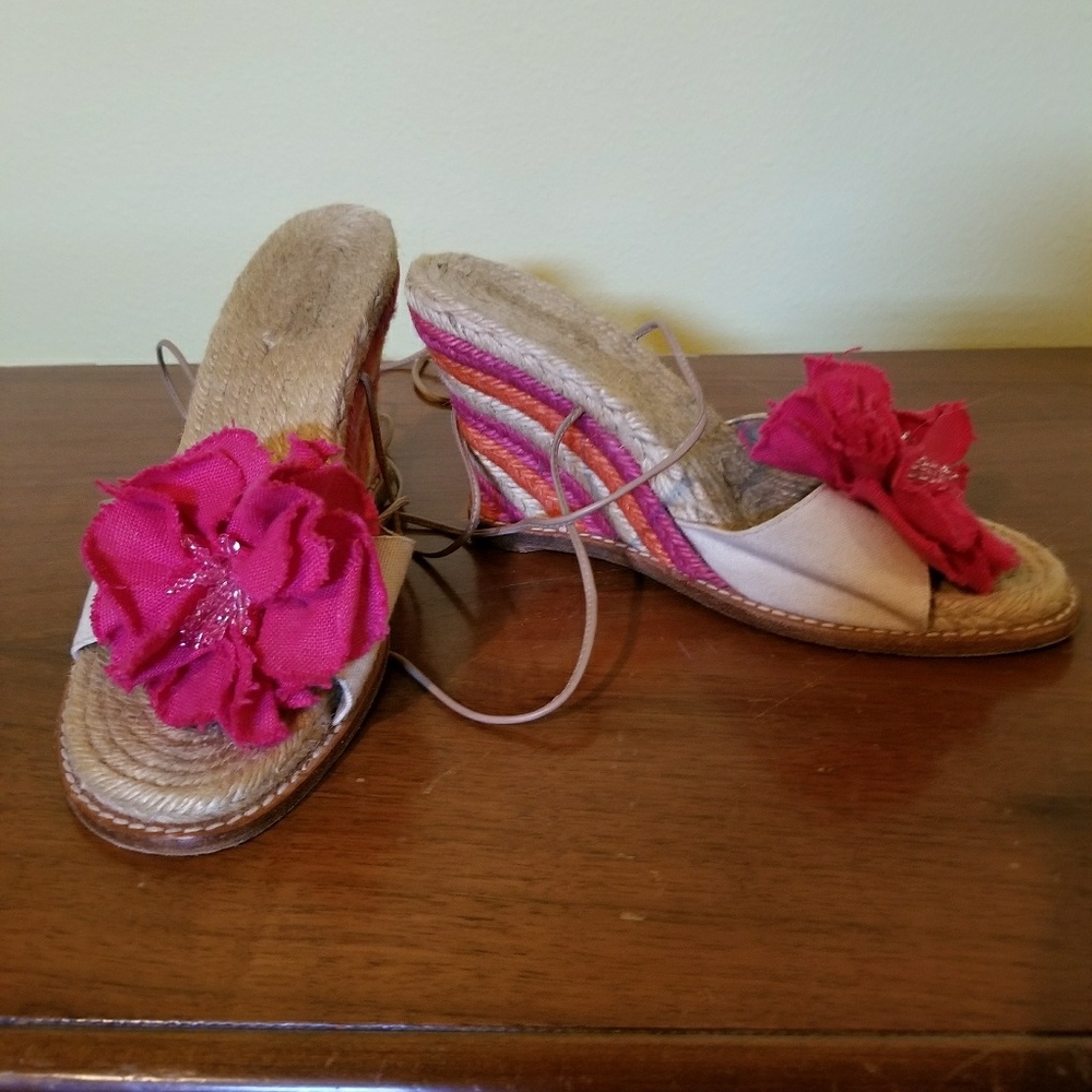 Kate Spade lace up wedge