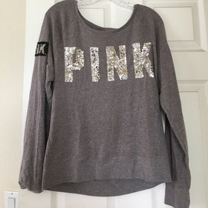 Grey PINK sweater