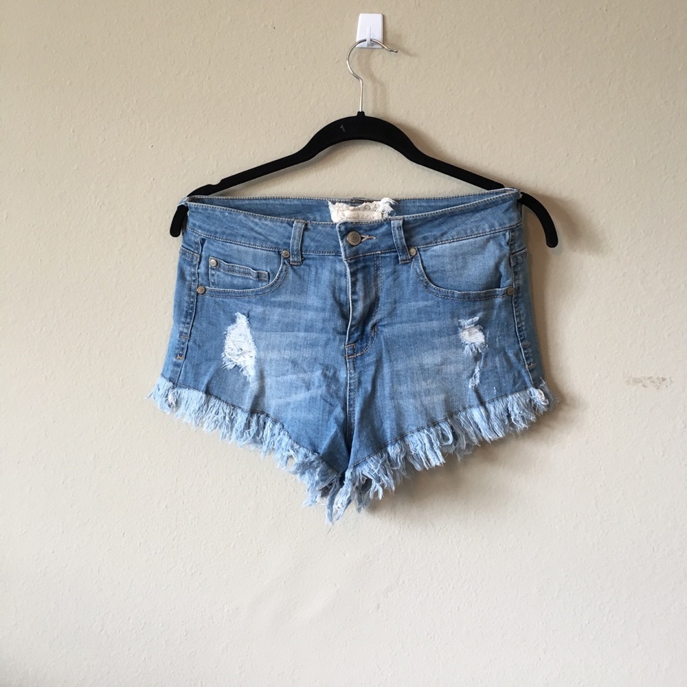 Denim shorts
