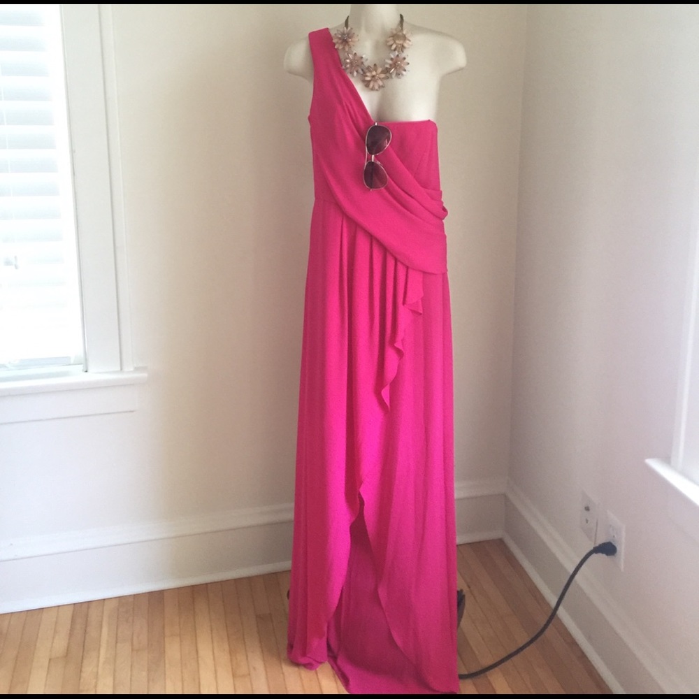 Hot pink dress