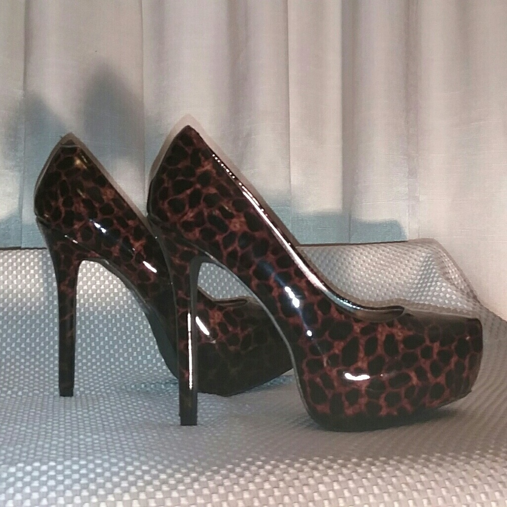 SALE-Madden Tortoise Kory Platform Stilleto Pump