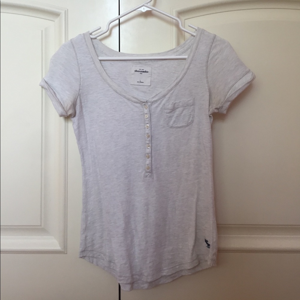 Light Grey Abercrombie Kids top