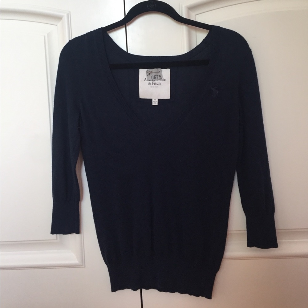 Navy Blue Cardigan Sweater