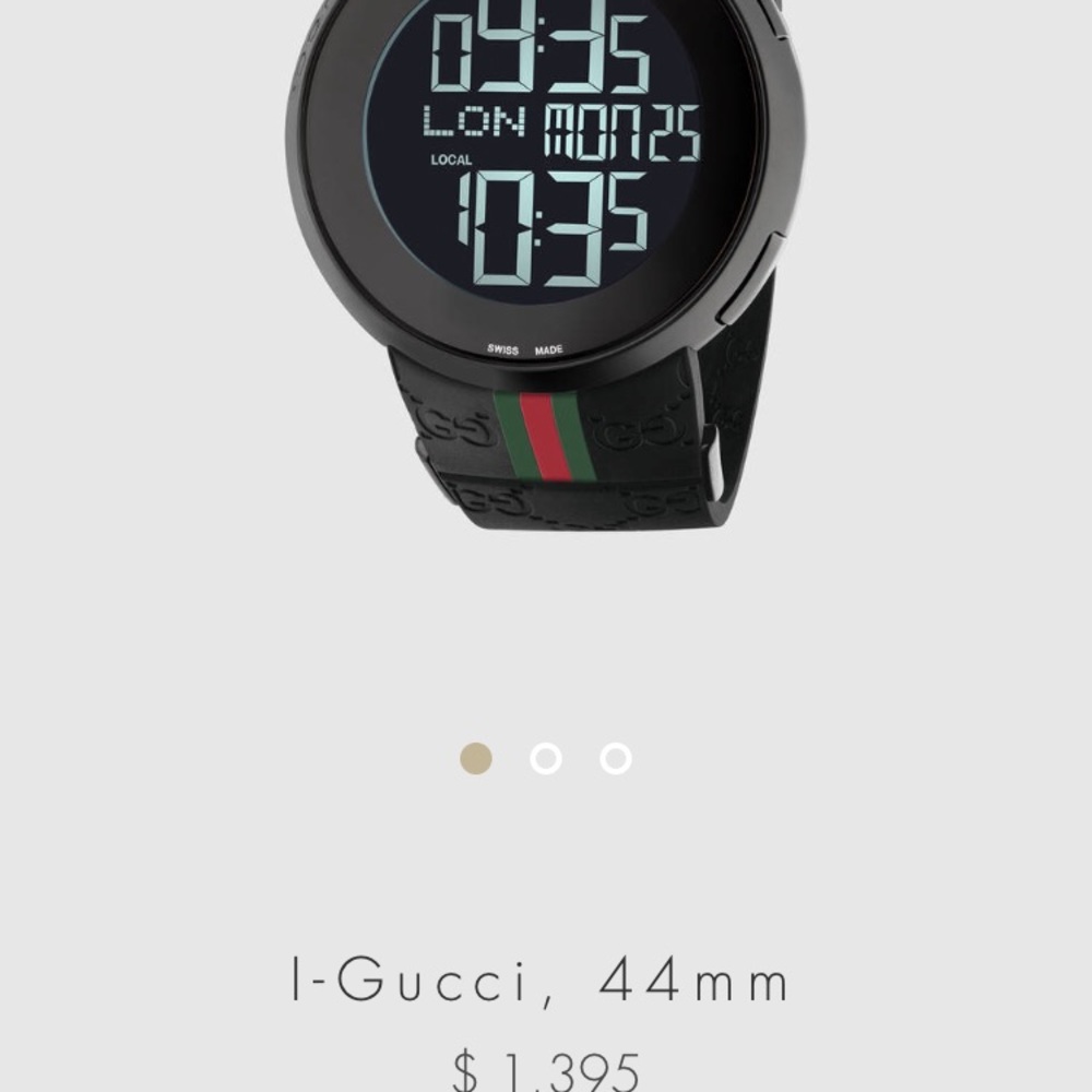 Men's digital Gucci watch
