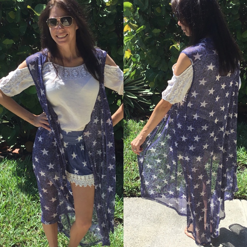 🏖 Was $44 Oh My Stars Duster - Picture 2 of 3