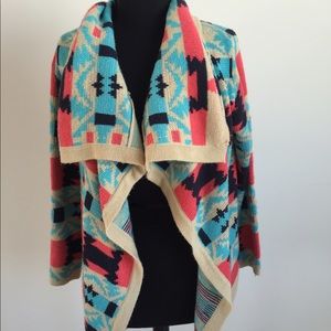 Aztec Open Cardigan