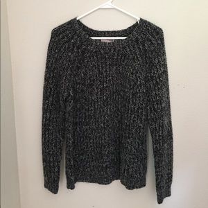 Black and Gray Knit Forever 21 Sweater